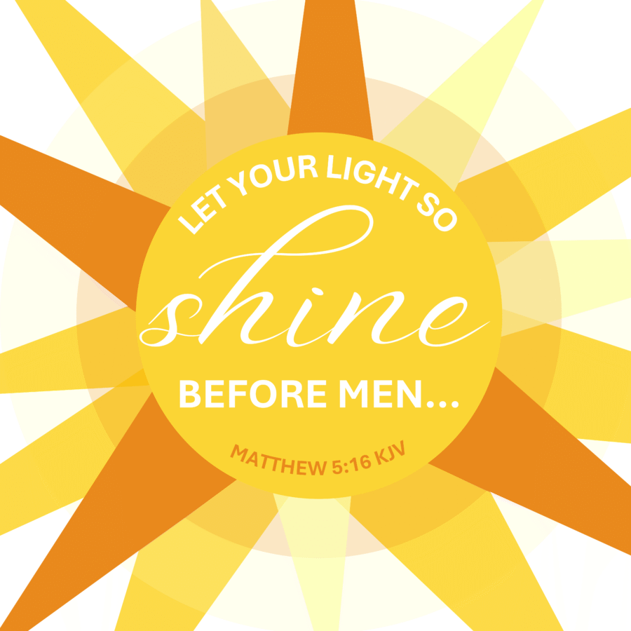 Let your light shine before men | e-Card